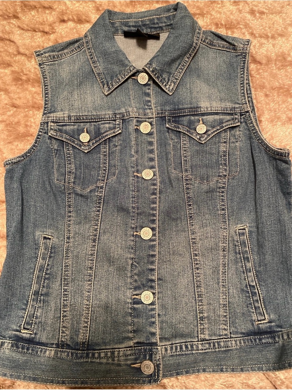 Style & Co Women’s Classic Blue Denim Vest